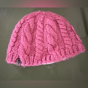 The North Face Pink Knit Beanie